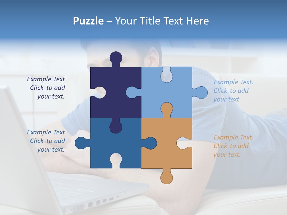 Photo Couch Mail PowerPoint Template