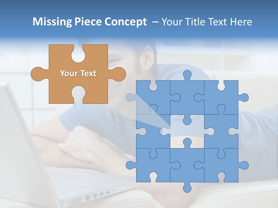 Photo Couch Mail PowerPoint Template