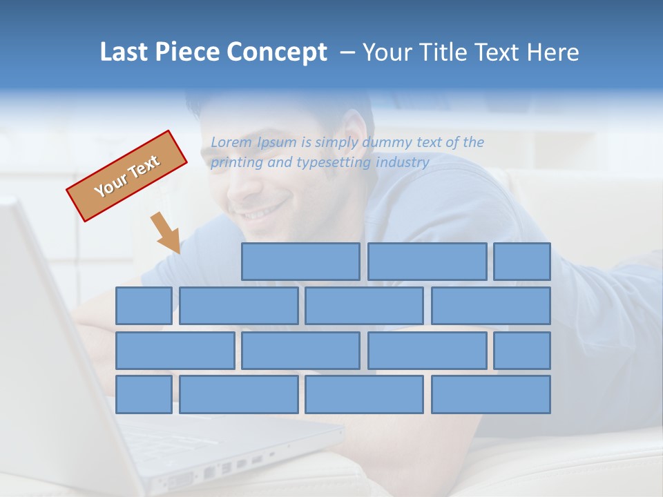 Photo Couch Mail PowerPoint Template
