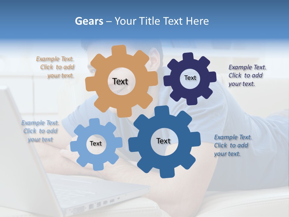 Photo Couch Mail PowerPoint Template