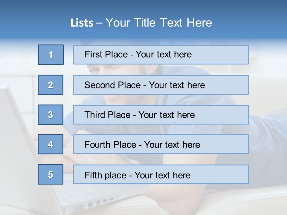 Photo Couch Mail PowerPoint Template