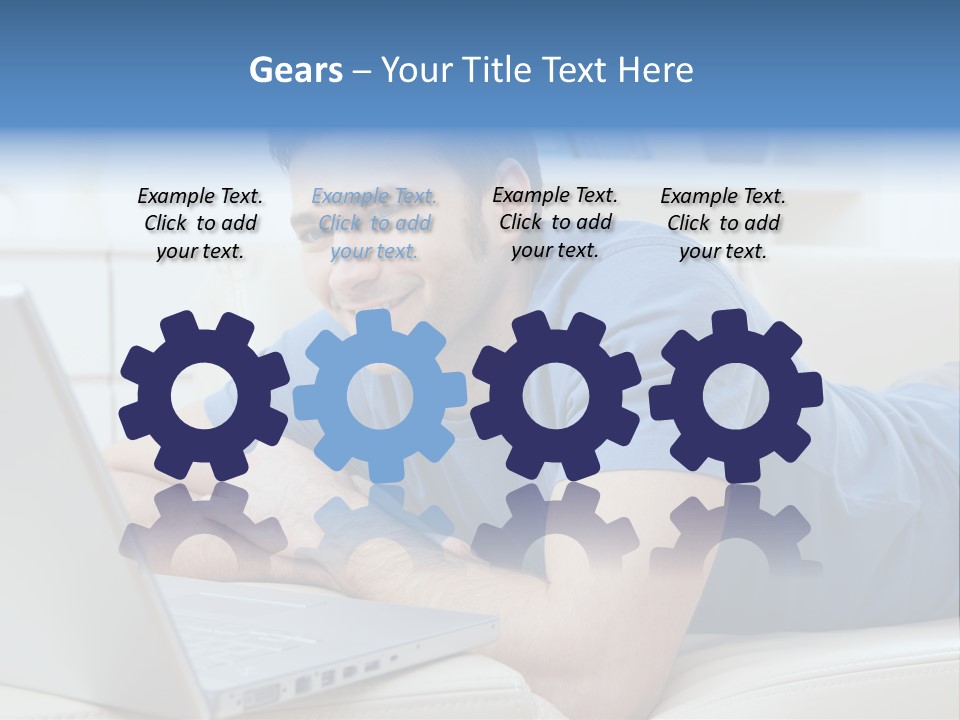 Photo Couch Mail PowerPoint Template