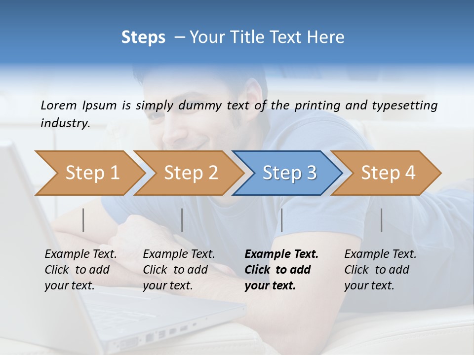 Photo Couch Mail PowerPoint Template