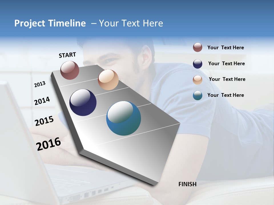 Photo Couch Mail PowerPoint Template