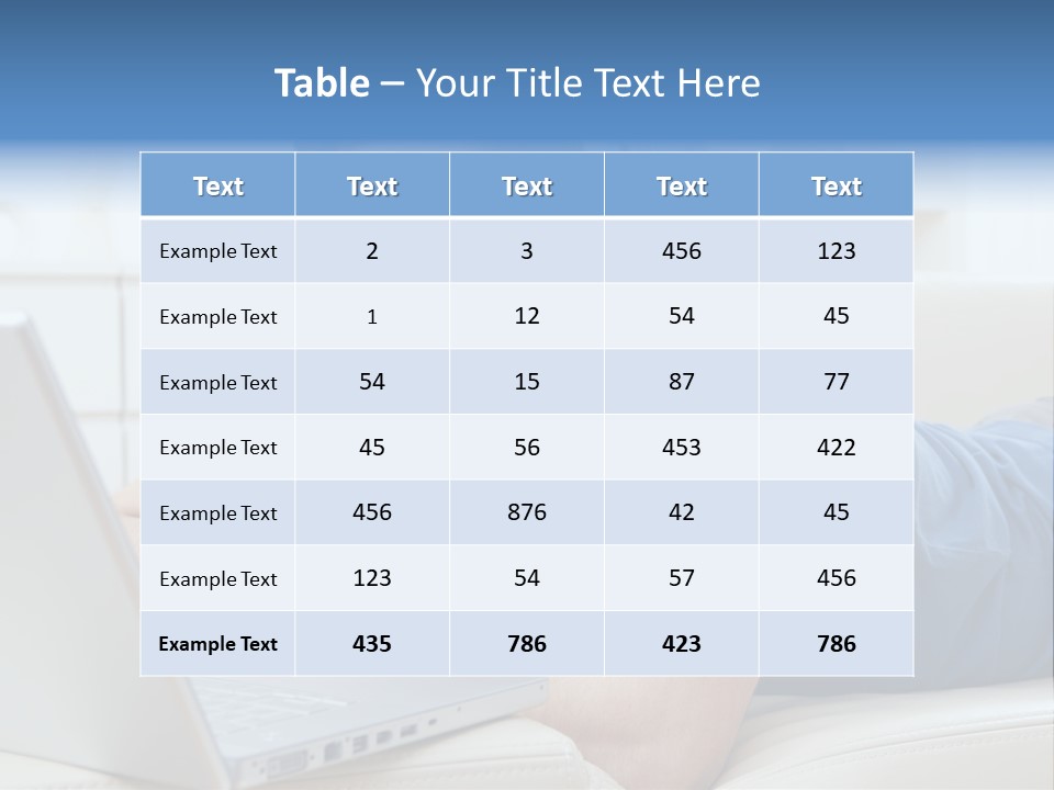 Photo Couch Mail PowerPoint Template