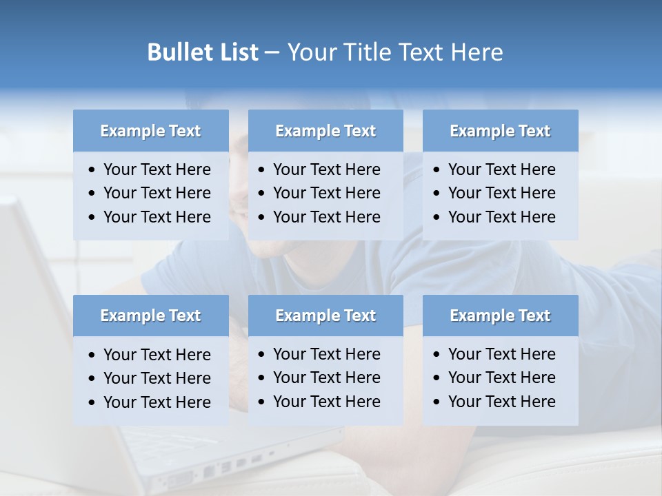 Photo Couch Mail PowerPoint Template