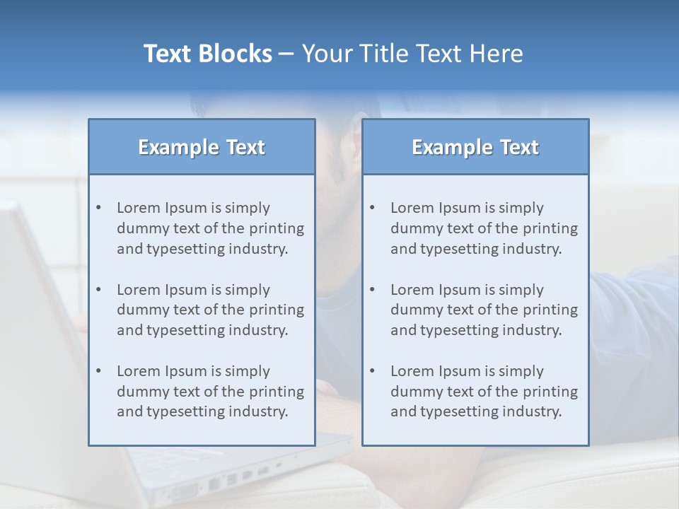 Photo Couch Mail PowerPoint Template