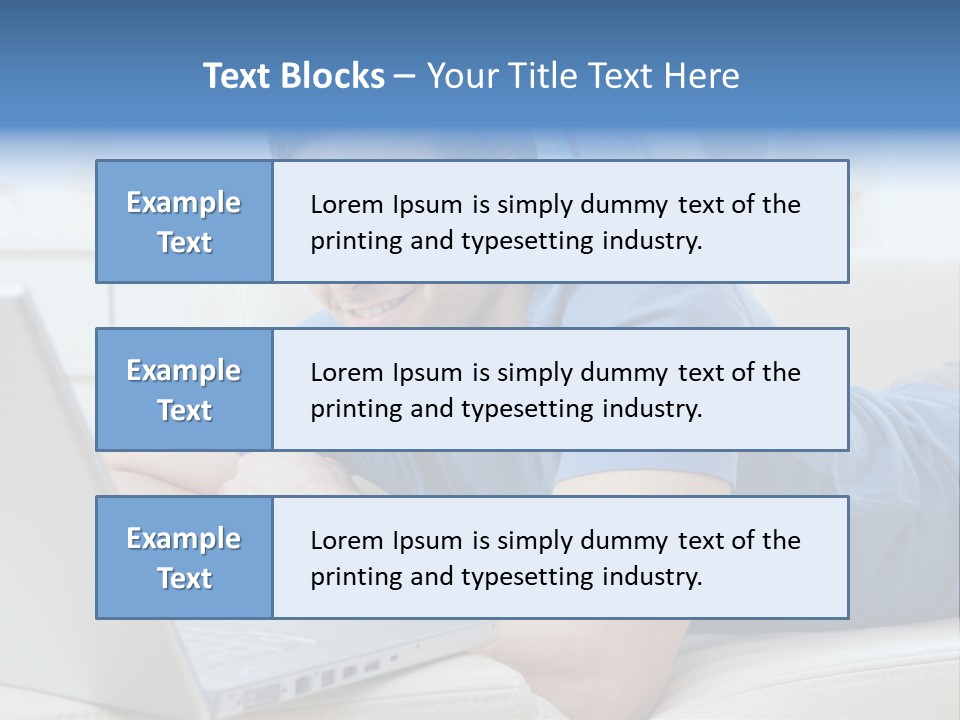 Photo Couch Mail PowerPoint Template