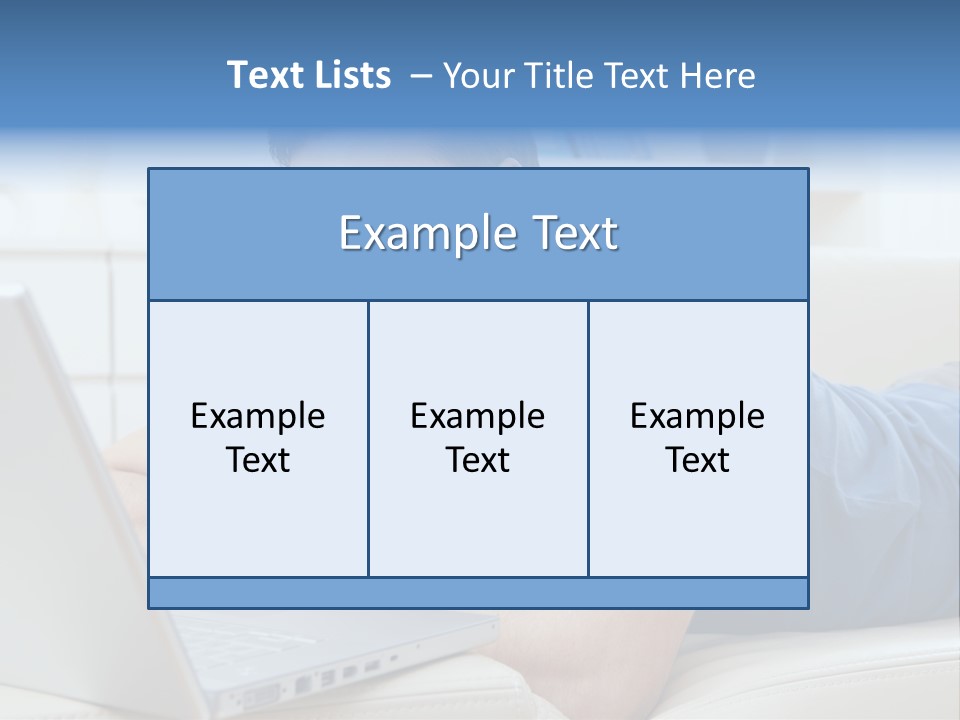 Photo Couch Mail PowerPoint Template