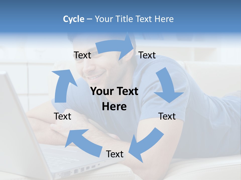 Photo Couch Mail PowerPoint Template