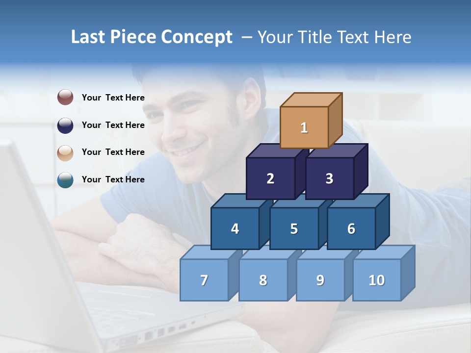 Photo Couch Mail PowerPoint Template