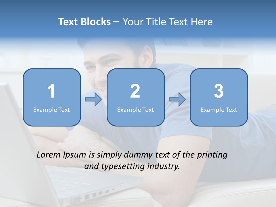 Photo Couch Mail PowerPoint Template