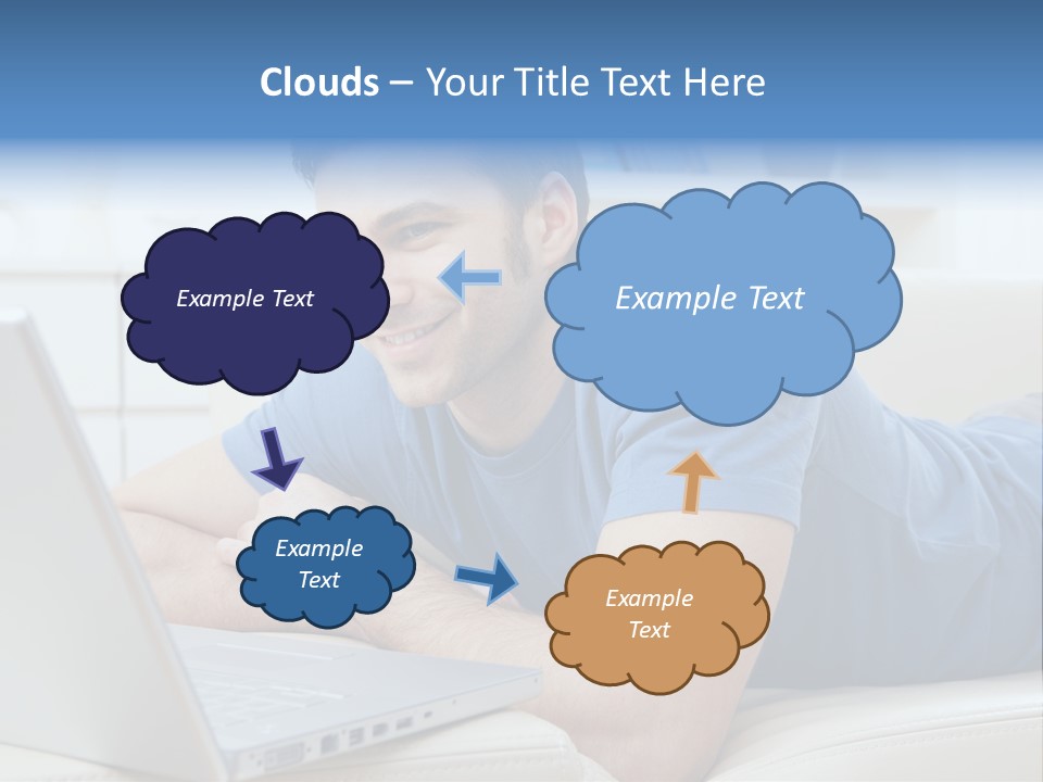 Photo Couch Mail PowerPoint Template