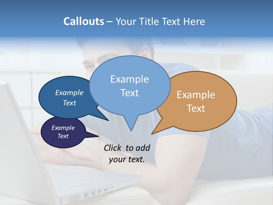 Photo Couch Mail PowerPoint Template