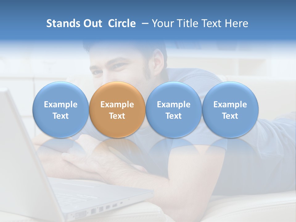 Photo Couch Mail PowerPoint Template