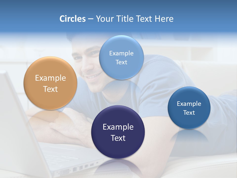 Photo Couch Mail PowerPoint Template