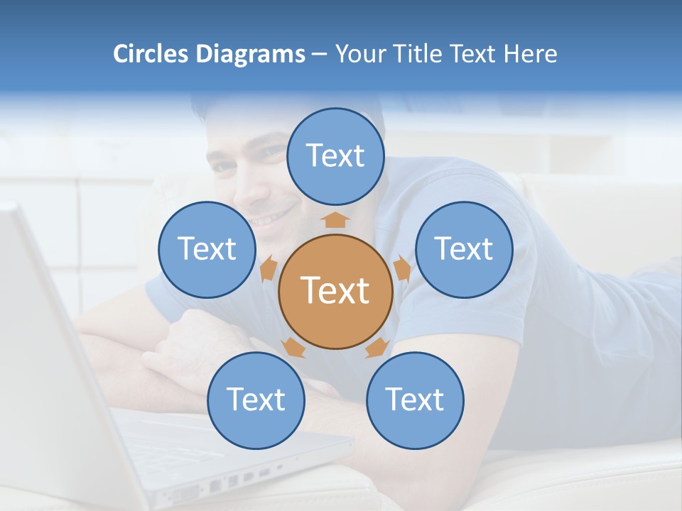 Photo Couch Mail PowerPoint Template