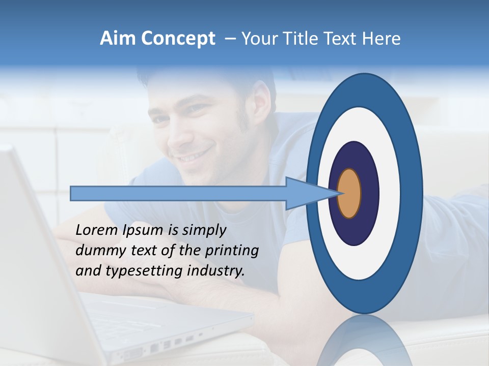 Photo Couch Mail PowerPoint Template