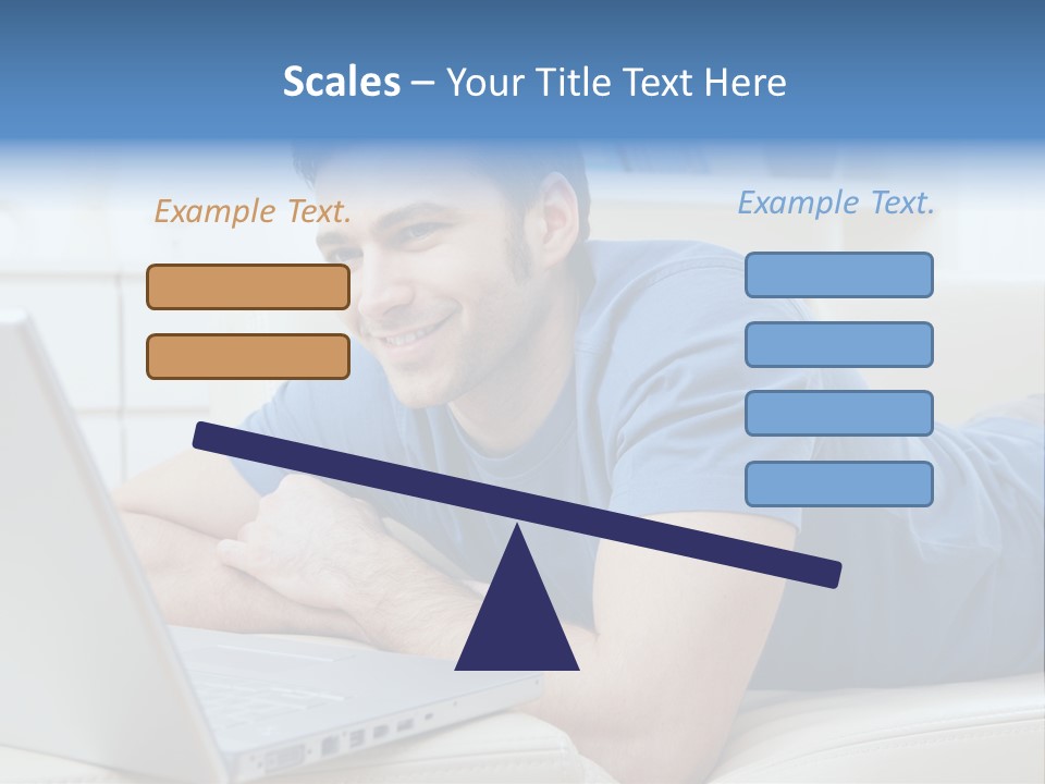 Photo Couch Mail PowerPoint Template