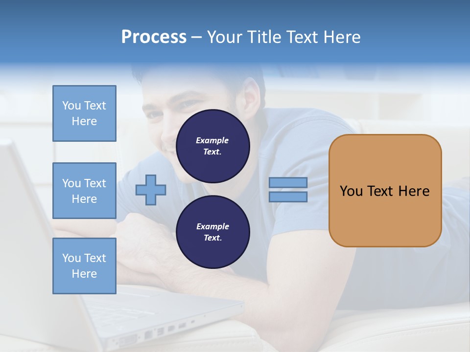 Photo Couch Mail PowerPoint Template