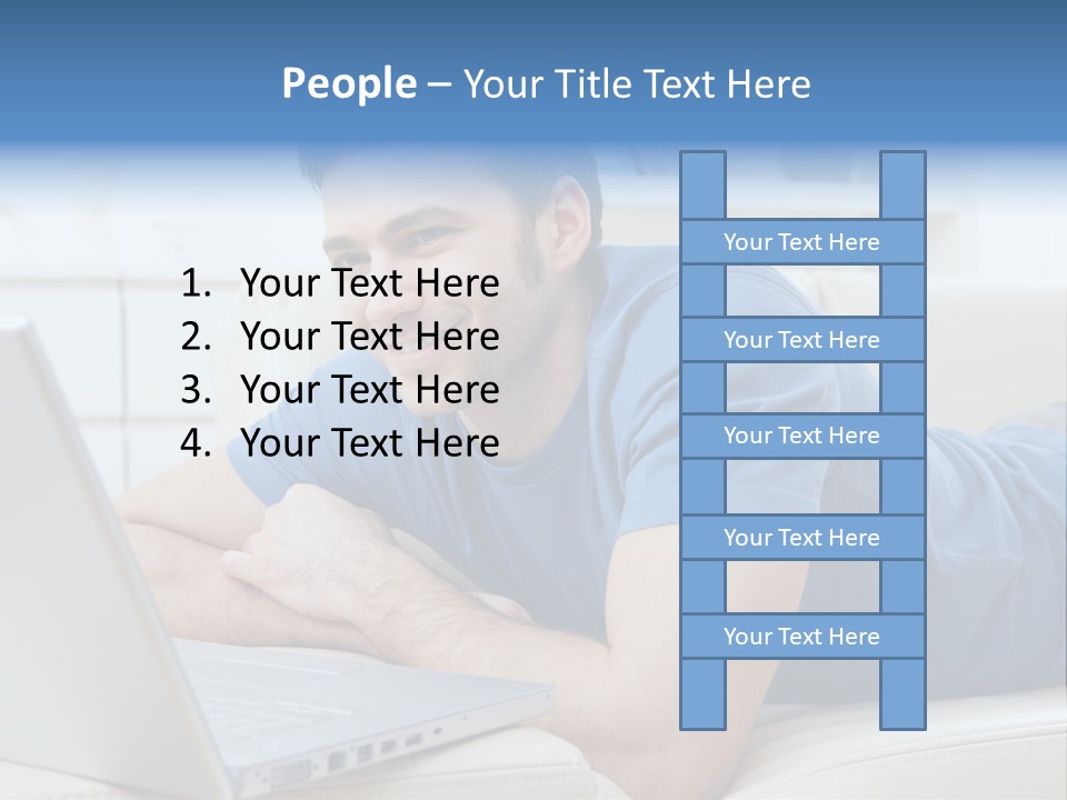 Photo Couch Mail PowerPoint Template