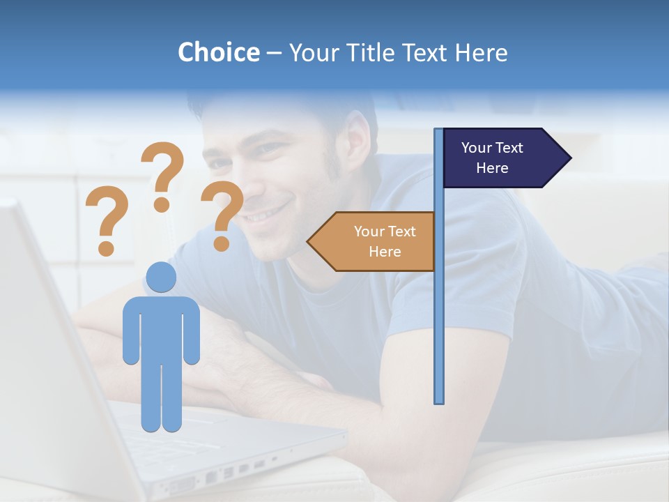 Photo Couch Mail PowerPoint Template