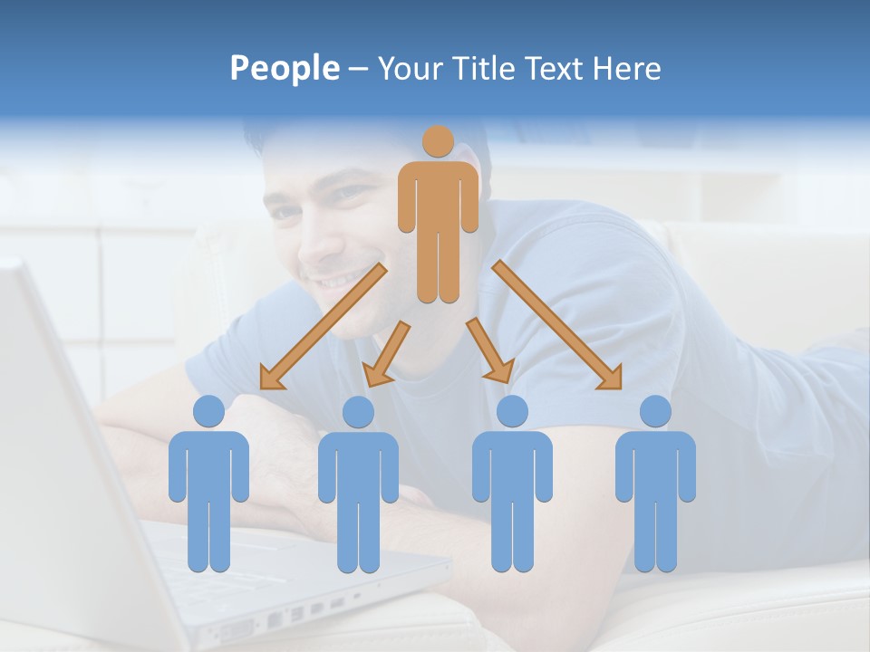 Photo Couch Mail PowerPoint Template