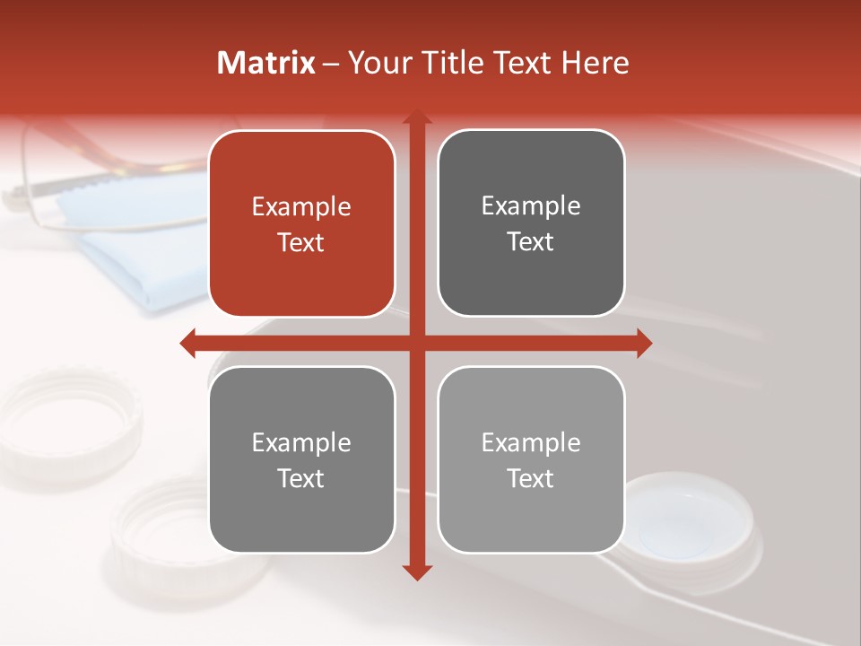 A Pair Of Glasses Sitting Inside Of A Case PowerPoint Template