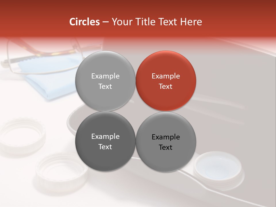 A Pair Of Glasses Sitting Inside Of A Case PowerPoint Template