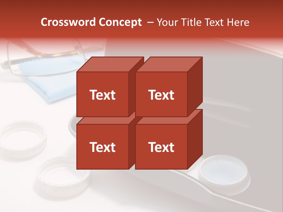 A Pair Of Glasses Sitting Inside Of A Case PowerPoint Template