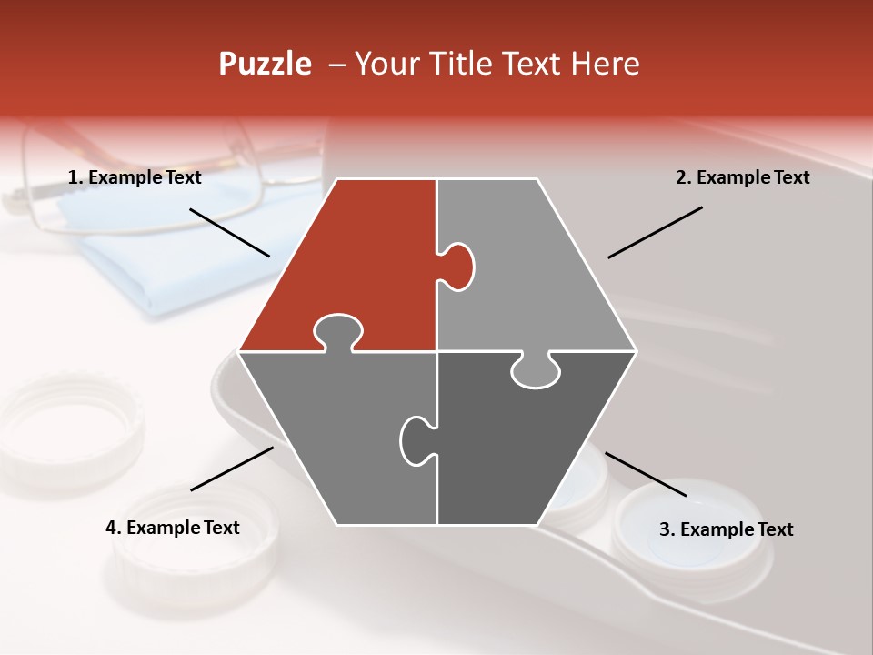 A Pair Of Glasses Sitting Inside Of A Case PowerPoint Template