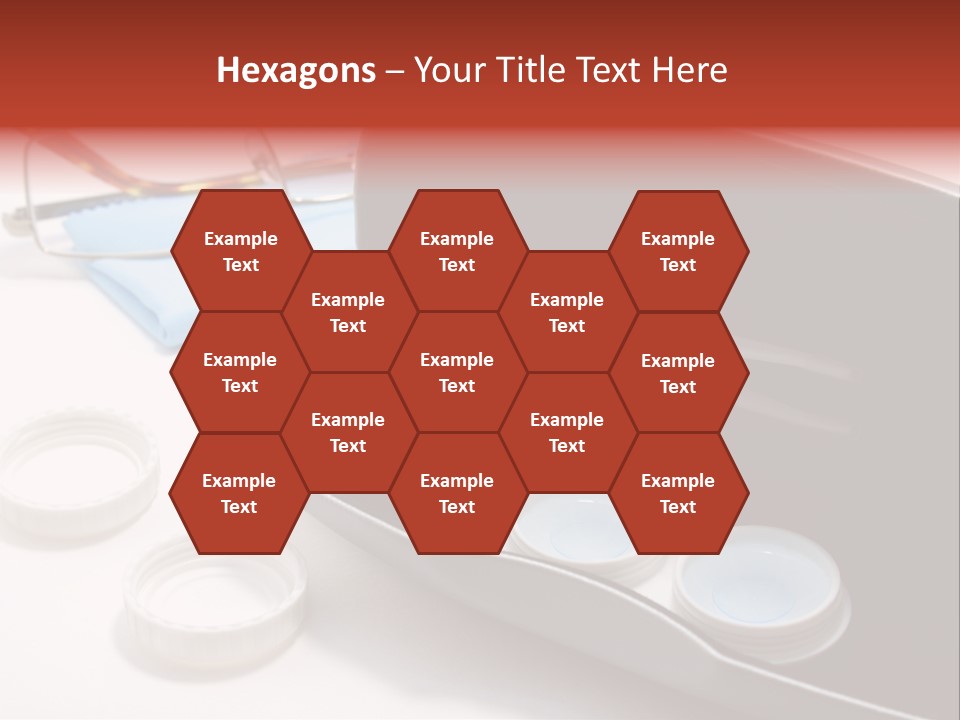 A Pair Of Glasses Sitting Inside Of A Case PowerPoint Template