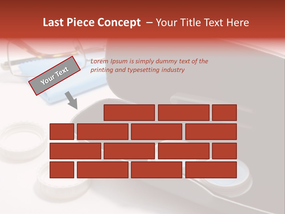 A Pair Of Glasses Sitting Inside Of A Case PowerPoint Template
