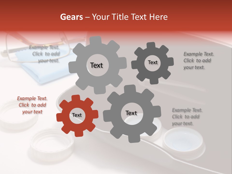 A Pair Of Glasses Sitting Inside Of A Case PowerPoint Template