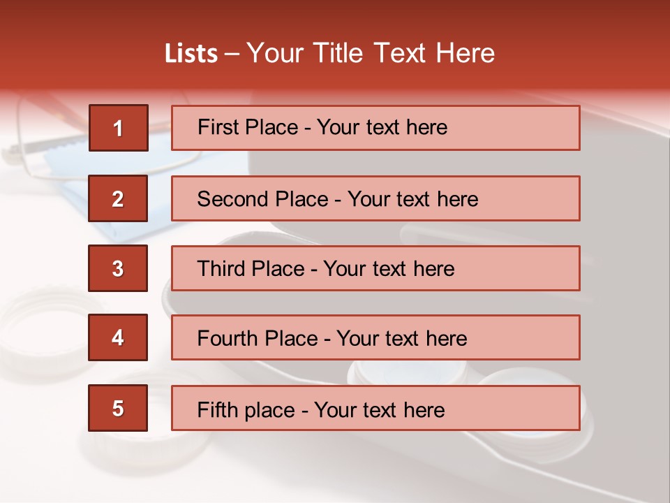 A Pair Of Glasses Sitting Inside Of A Case PowerPoint Template