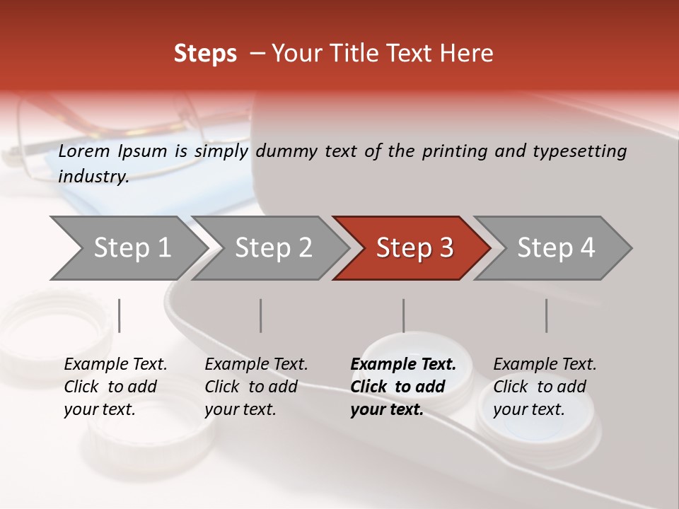 A Pair Of Glasses Sitting Inside Of A Case PowerPoint Template