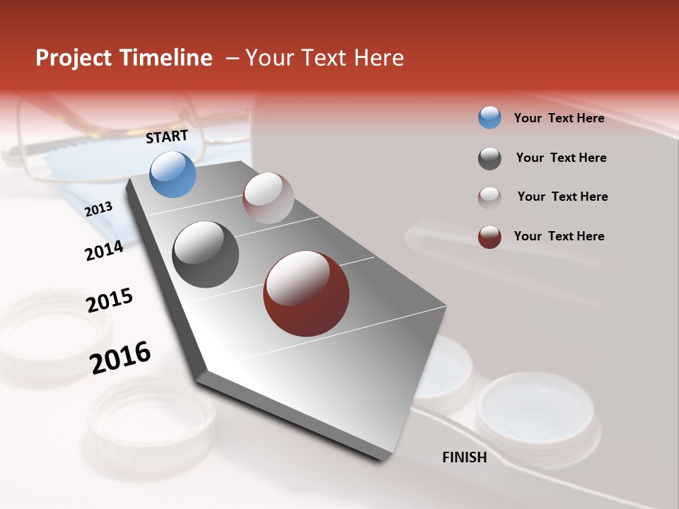 A Pair Of Glasses Sitting Inside Of A Case PowerPoint Template