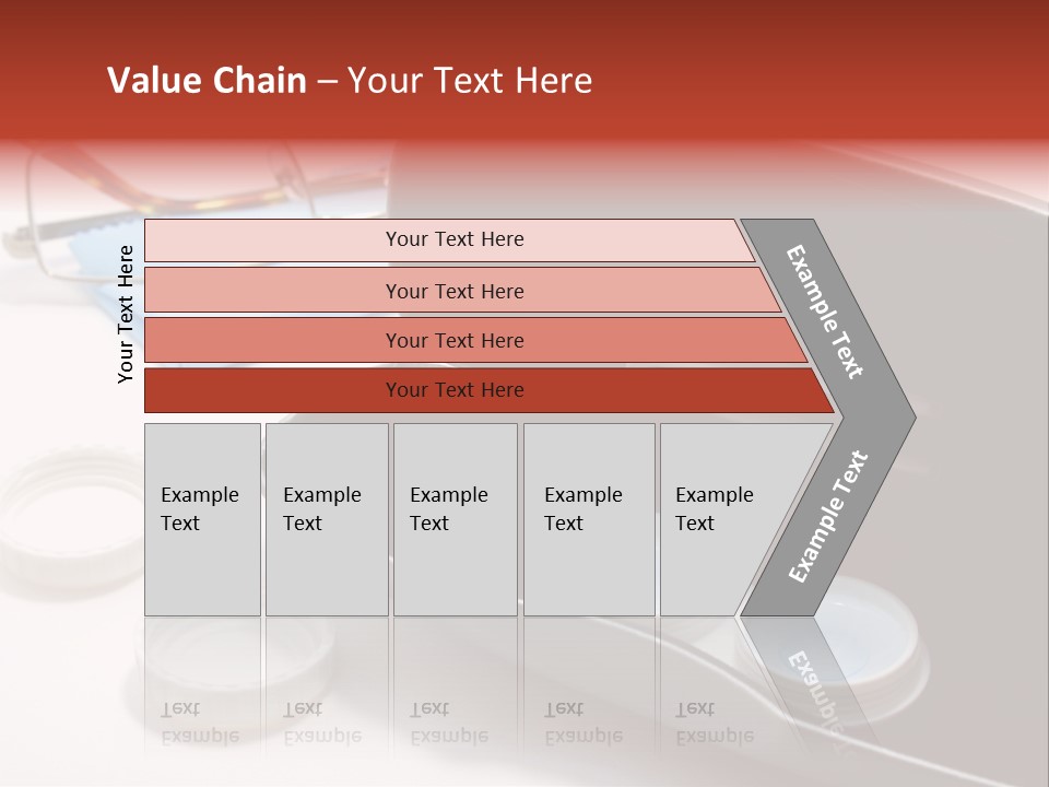 A Pair Of Glasses Sitting Inside Of A Case PowerPoint Template