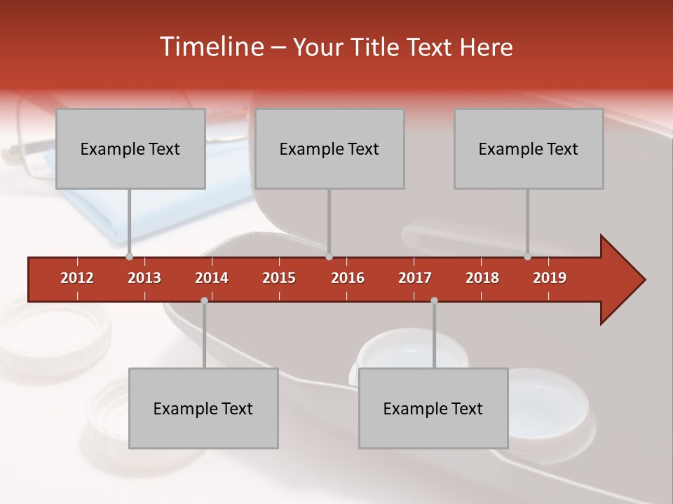 A Pair Of Glasses Sitting Inside Of A Case PowerPoint Template