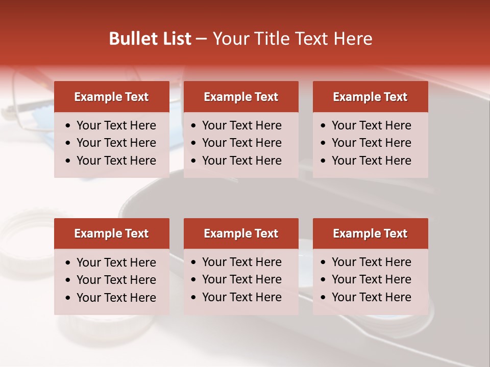 A Pair Of Glasses Sitting Inside Of A Case PowerPoint Template