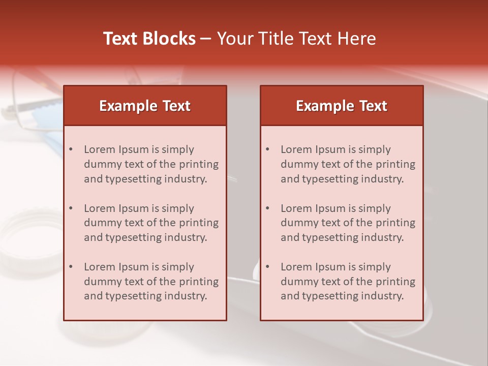A Pair Of Glasses Sitting Inside Of A Case PowerPoint Template