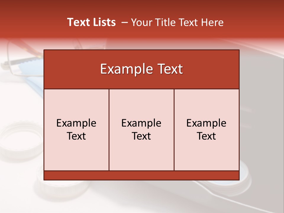 A Pair Of Glasses Sitting Inside Of A Case PowerPoint Template