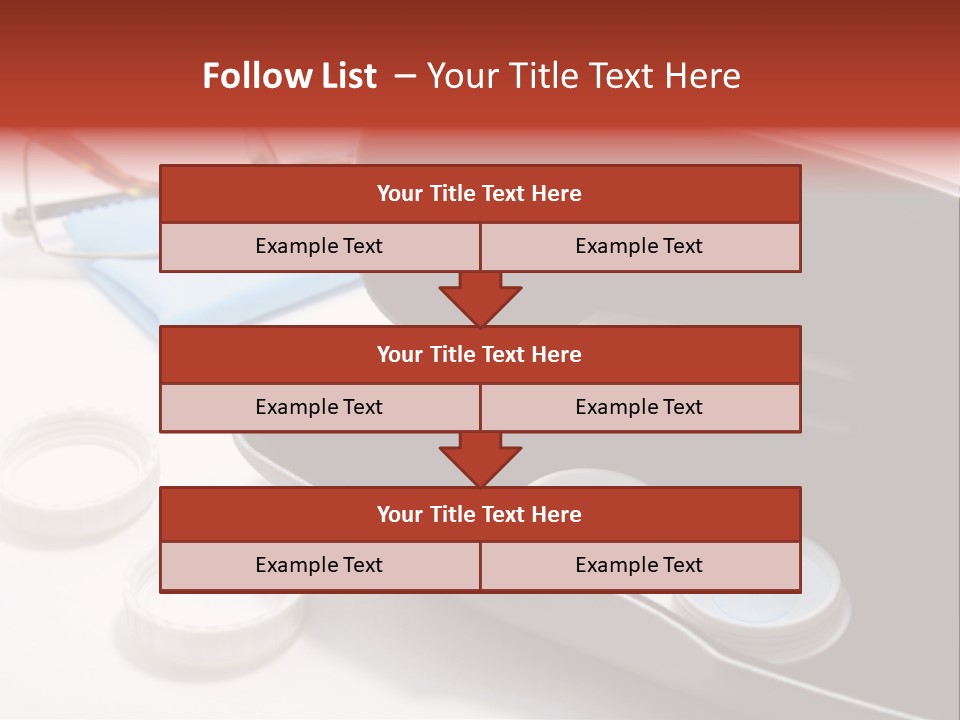 A Pair Of Glasses Sitting Inside Of A Case PowerPoint Template