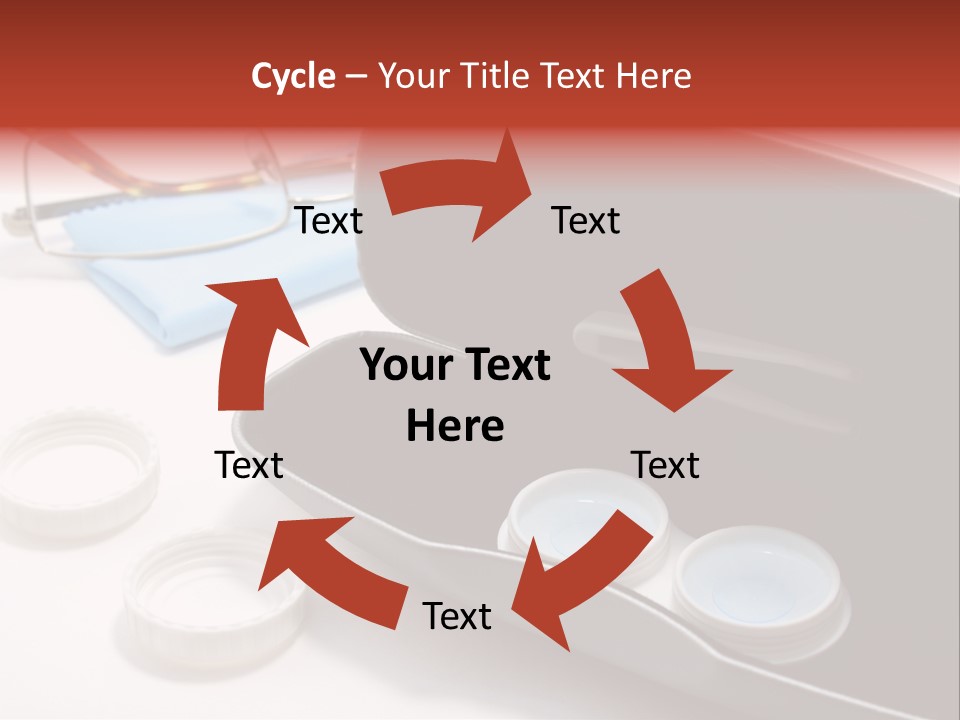 A Pair Of Glasses Sitting Inside Of A Case PowerPoint Template