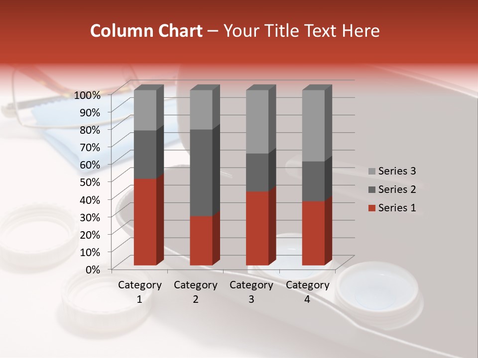 A Pair Of Glasses Sitting Inside Of A Case PowerPoint Template