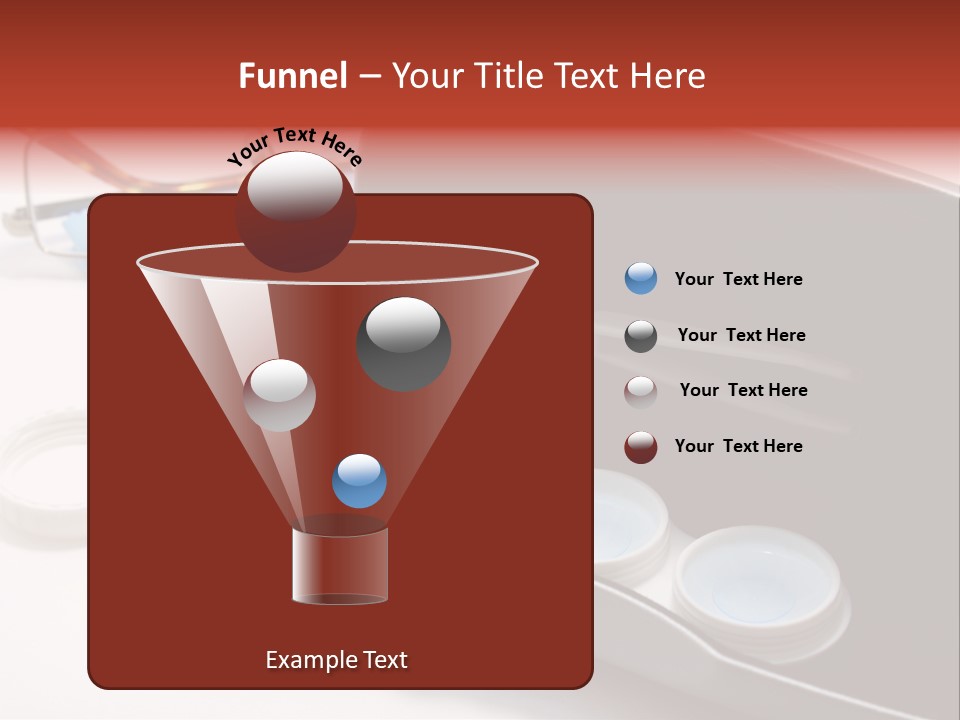 A Pair Of Glasses Sitting Inside Of A Case PowerPoint Template