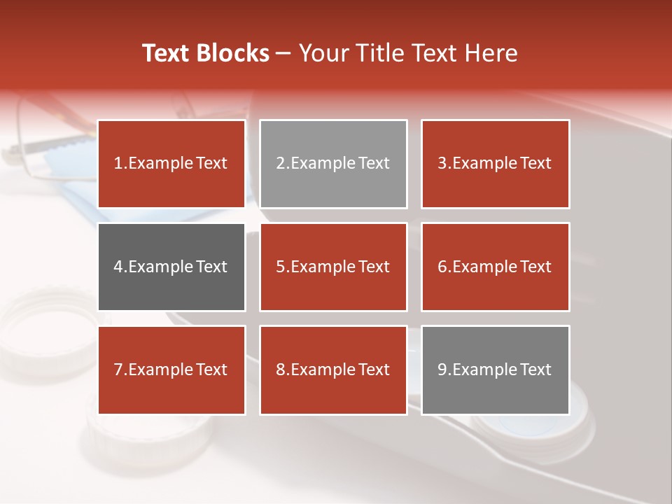A Pair Of Glasses Sitting Inside Of A Case PowerPoint Template