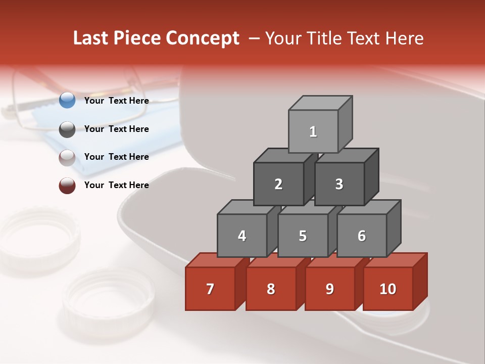 A Pair Of Glasses Sitting Inside Of A Case PowerPoint Template