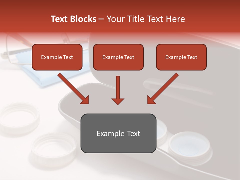 A Pair Of Glasses Sitting Inside Of A Case PowerPoint Template