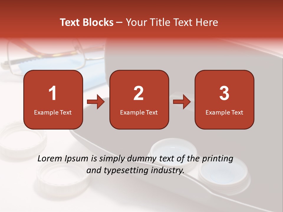 A Pair Of Glasses Sitting Inside Of A Case PowerPoint Template